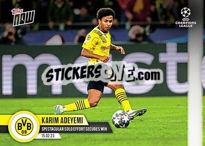 Figurina Karim Adeyemi - Now UEFA Champions League 2022-2023 - Topps