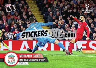 Sticker Mohamed Salah - Now UEFA Champions League 2022-2023 n. 82 - Topps