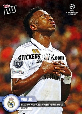 Sticker Vini Jr - Now UEFA Champions League 2022-2023 n. 84 - Topps