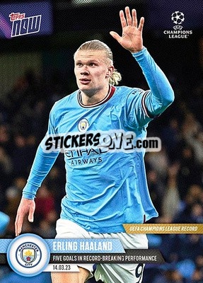 Sticker Erling Haaland - Now UEFA Champions League 2022-2023 n. 90 - Topps
