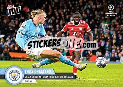 Sticker Erling Haaland - Now UEFA Champions League 2022-2023 n. 94 - Topps