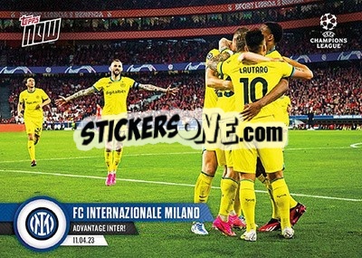 Sticker FC Internazionale Milano - Now UEFA Champions League 2022-2023 n. 95 - Topps