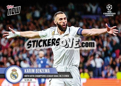 Figurina Karim Benzema - Now UEFA Champions League 2022-2023 - Topps