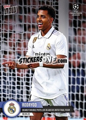 Sticker Rodrygo - Now UEFA Champions League 2022-2023 n. 99 - Topps