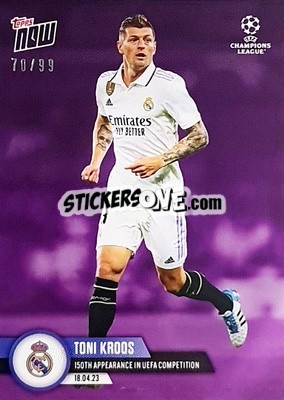 Sticker Toni Kroos - Now UEFA Champions League 2022-2023 n. 100p - Topps