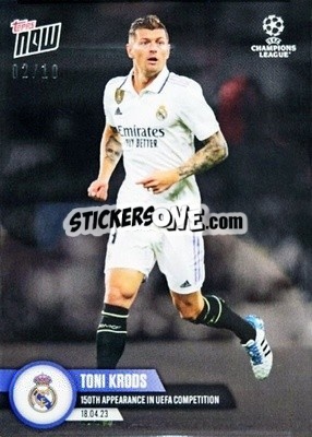 Sticker Toni Kroos - Now UEFA Champions League 2022-2023 n. 100b - Topps