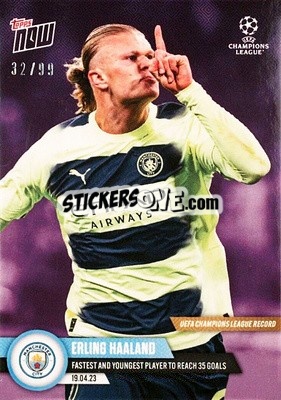 Sticker Erling Haaland - Now UEFA Champions League 2022-2023 n. 102p - Topps