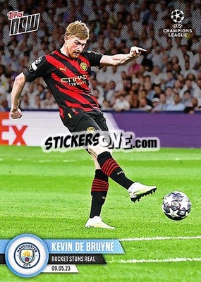 Sticker Kevin De Bruyne - Now UEFA Champions League 2022-2023 n. 105 - Topps