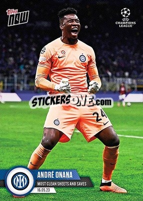 Sticker Andre Onana - Now UEFA Champions League 2022-2023 n. 110 - Topps