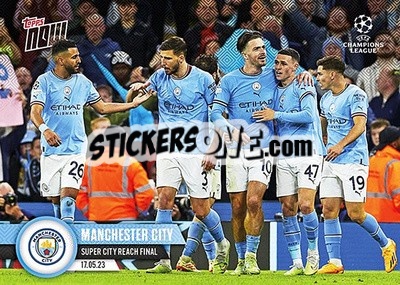 Sticker Manchester City - Now UEFA Champions League 2022-2023 n. 113 - Topps