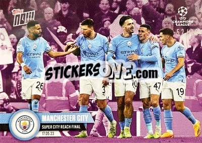 Sticker Manchester City - Now UEFA Champions League 2022-2023 n. 113p - Topps
