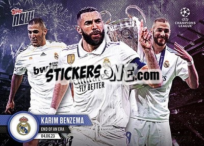 Sticker Karem Benzema - Now UEFA Champions League 2022-2023 n. 116 - Topps