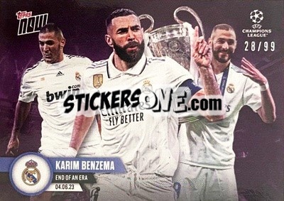 Figurina Karem Benzema - Now UEFA Champions League 2022-2023 - Topps