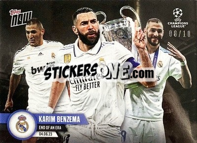 Sticker Karem Benzema - Now UEFA Champions League 2022-2023 n. 116b - Topps