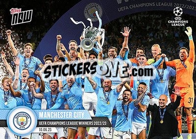 Sticker Manchester City - Now UEFA Champions League 2022-2023 n. 117 - Topps