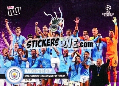 Sticker Manchester City - Now UEFA Champions League 2022-2023 - Topps