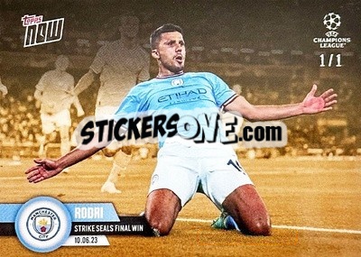 Sticker Rodri - Now UEFA Champions League 2022-2023 n. 119g - Topps