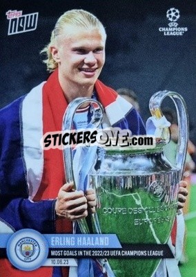 Sticker Erling Haaland - Now UEFA Champions League 2022-2023 n. 123 - Topps