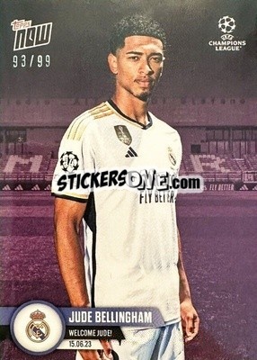 Sticker Jude Bellingham - Now UEFA Champions League 2022-2023 n. 126p - Topps