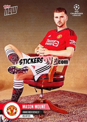 Sticker Mason Mount - Now UEFA Champions League 2022-2023 n. 127 - Topps