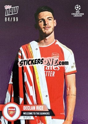 Sticker Declan Rice - Now UEFA Champions League 2022-2023 n. 133p - Topps