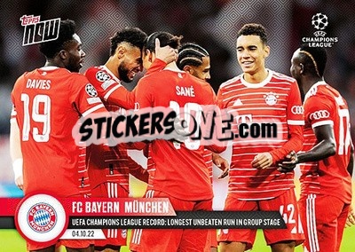 Sticker FC Bayern München - Now UEFA Champions League 2022-2023 n. 29 - Topps