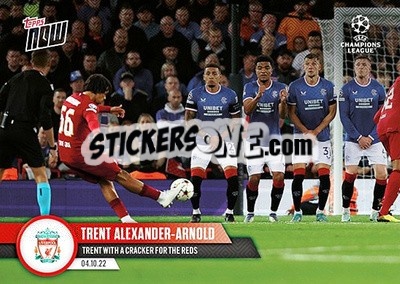 Sticker Trent Alexander-Arnold - Now UEFA Champions League 2022-2023 - Topps