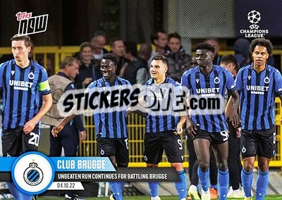 Sticker Club Brugge KV - Now UEFA Champions League 2022-2023 n. 31 - Topps