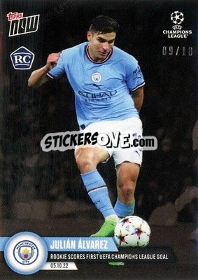 Sticker Julian Alvarez - Now UEFA Champions League 2022-2023 n. 34b - Topps