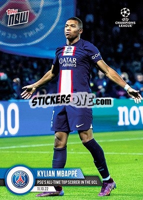 Sticker Kylian Mbappe - Now UEFA Champions League 2022-2023 n. 37 - Topps
