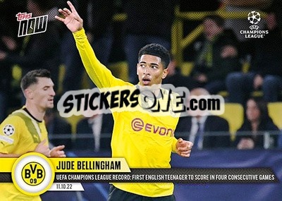 Sticker Jude Bellingham - Now UEFA Champions League 2022-2023 n. 38 - Topps