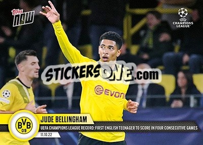 Sticker Jude Bellingham - Now UEFA Champions League 2022-2023 - Topps