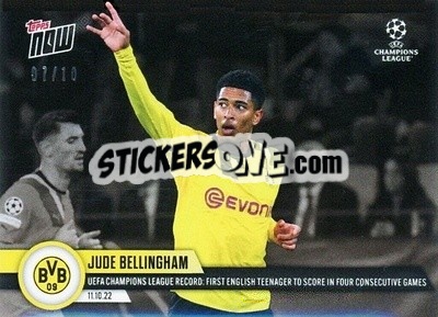 Sticker Jude Bellingham - Now UEFA Champions League 2022-2023 n. 38b - Topps