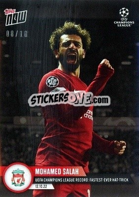Sticker Mohamed Salah - Now UEFA Champions League 2022-2023 n. 43b - Topps