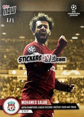 Figurina Mohamed Salah - Now UEFA Champions League 2022-2023 - Topps