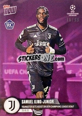 Sticker Samuel Iling-Junior - Now UEFA Champions League 2022-2023 n. 45p - Topps