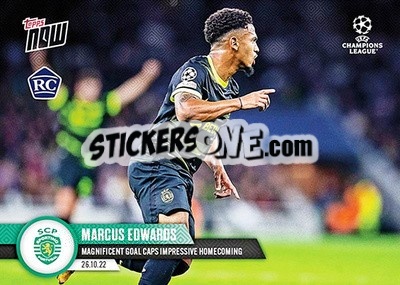 Sticker Marcus Edwards - Now UEFA Champions League 2022-2023 n. 51 - Topps