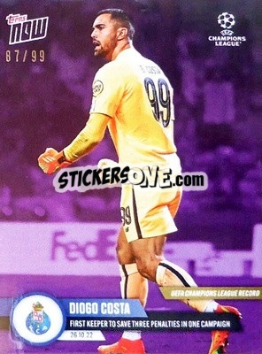 Sticker Diogo Costa - Now UEFA Champions League 2022-2023 n. 53p - Topps