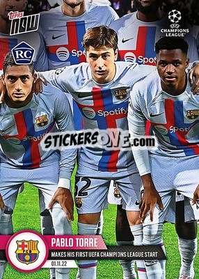 Sticker Pablo Torre - Now UEFA Champions League 2022-2023 n. 58 - Topps