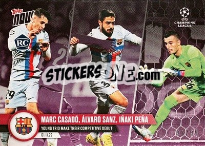 Sticker Marc Casado / Alvaro Sanz / Inaki Pena - Now UEFA Champions League 2022-2023 - Topps