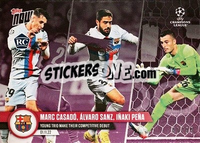 Sticker Marc Casado / Alvaro Sanz / Inaki Pena - Now UEFA Champions League 2022-2023 n. 59p - Topps