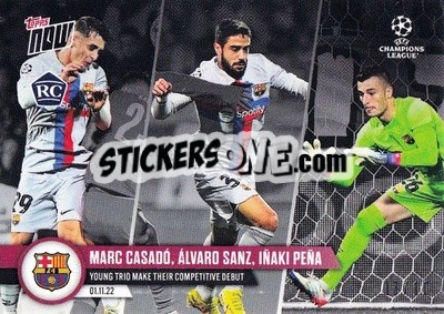Sticker Marc Casado / Alvaro Sanz / Inaki Pena - Now UEFA Champions League 2022-2023 n. 59b - Topps