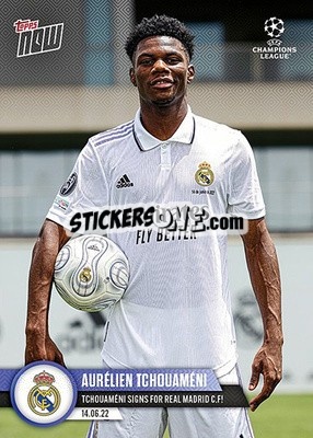 Sticker Aurelien Tchouameni - Now UEFA Champions League 2022-2023 n. PS05 - Topps