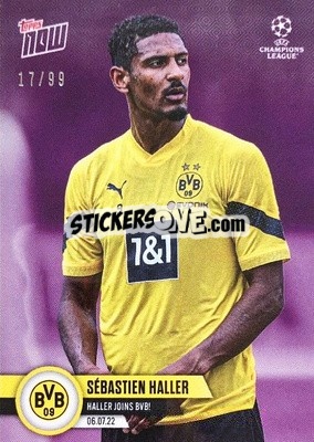 Sticker Sebastien Haller - Now UEFA Champions League 2022-2023 - Topps