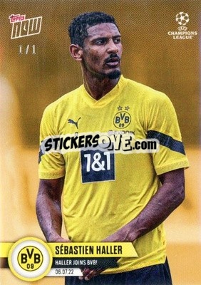 Sticker Sebastien Haller - Now UEFA Champions League 2022-2023 n. PS08g - Topps