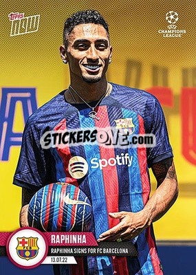 Sticker Raphinha - Now UEFA Champions League 2022-2023 n. PS10 - Topps