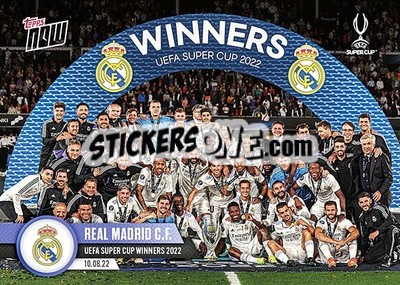 Sticker Real Madrid CF - Now UEFA Champions League 2022-2023 n. 1 - Topps