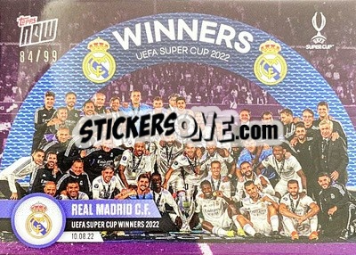 Sticker Real Madrid CF - Now UEFA Champions League 2022-2023 n. 1p - Topps