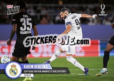 Sticker Karim Benzema - Now UEFA Champions League 2022-2023 n. 2 - Topps