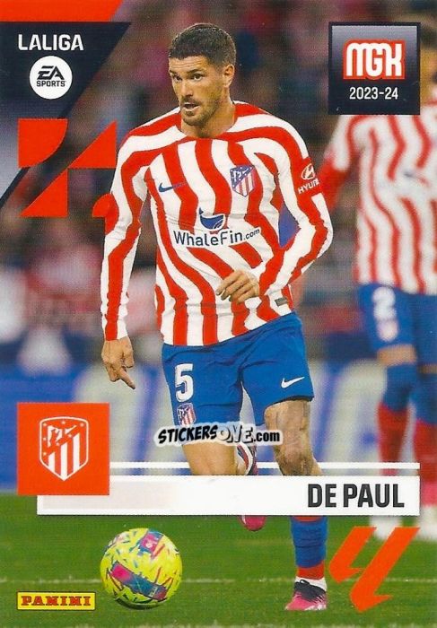 Figurina De Paul - LaLiga 2023-2024. Megacracks n. 84 - Panini